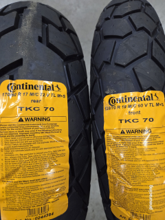 Continental TKC 70 170/60 R17-72V + 120/70R19 60V